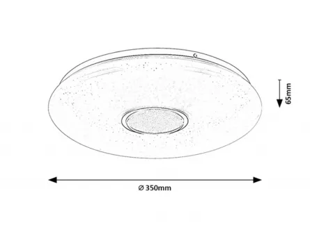 Plafoniera LED BALMERINO D35 24W 71414 Rabalux