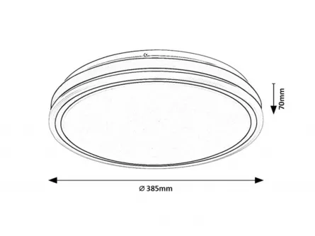 Plafoniera LED CORLET ALB D38.5 20W 71413 Rabalux