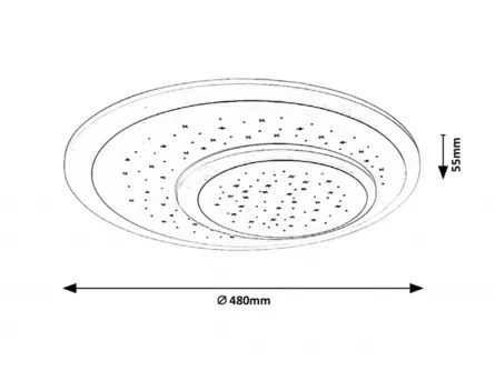 Plafoniera LED, Taneli 3264, consum 47 W