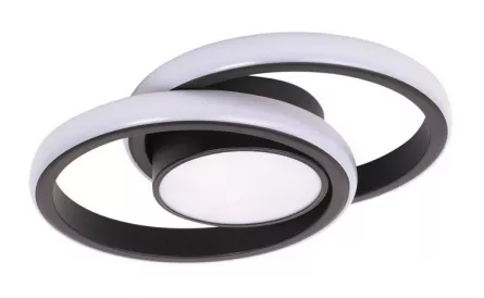 Plafoniera LED Vista, 38 W IP20, negru