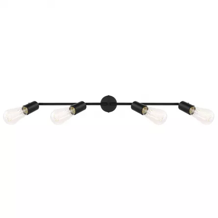 Plafoniera Martha 54008-4, 4 x E27, negru, stil industrial