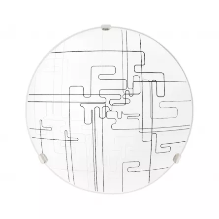 Plafoniera rotunda, Tetrix, diametru 30 cm, Klausen LY 6069