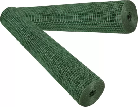 Plasa sarma sudata zincata si plastifiata verde 10 m2/rola 674457