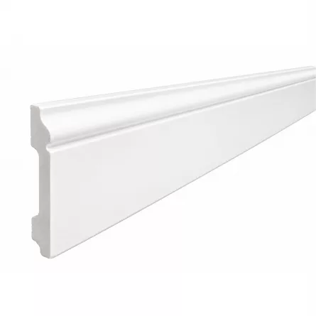 Plinta duropolimer UHD 04/120, alb, latime 120 mm, lungime 2.4 m