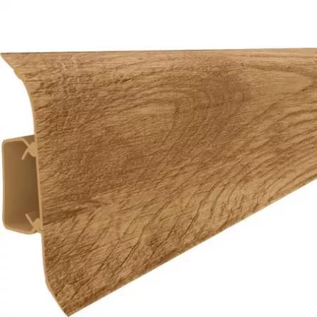 Plinta parchet din PVC Vox 546 cu canal dimensiune 250x5.5 cm culoare nuc grecesc