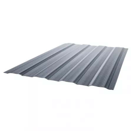 Policarbonat solid, grosime 1 mm, latime 1,26 m, culoare gri, dimensiuni rola 20 x 1,26 m