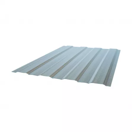 Policarbonat solid, grosime 1 mm, latime 1,26 m, culoare gri, dimensiuni rola 20 x 1,26 m