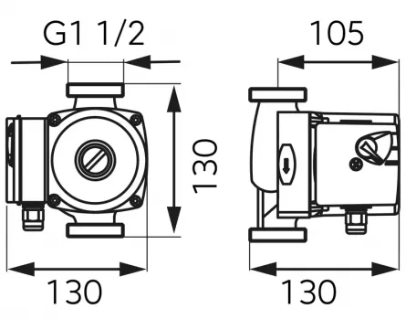 Pompa de recirculare FERRO 25-60-130