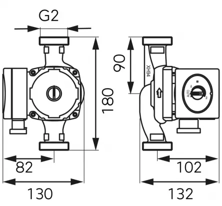 Pompa de recirculare FERRO GPA II 32-60-180 mm