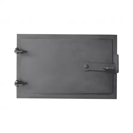Portita pentru cenusar, dimensiuni 120 x 220 mm, vopsita cu vopsea rezistenta la temperaturi, culoare neagra