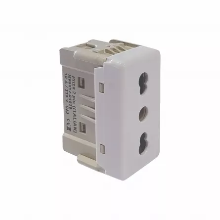 Priza modulara 2pin alb 04839