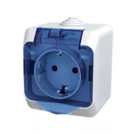 Priza Schneider simpla Cedar IP44 WDE000543