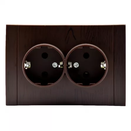 Priza Shuko dubla Walnut Stejar.I.Anemon