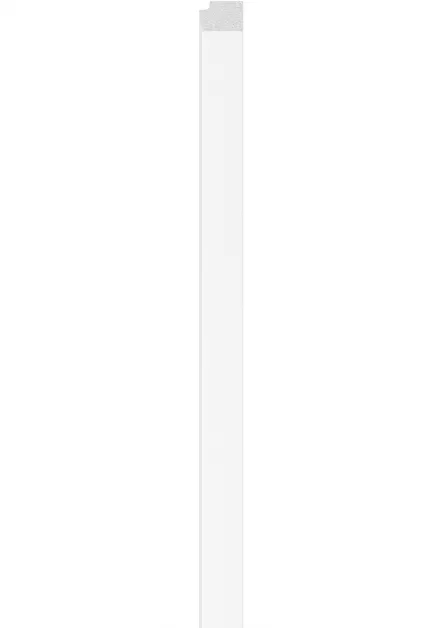 Profil de finisare dreapta pentru panou LINERIO L-LINE ALB, 2650 x 32 mm