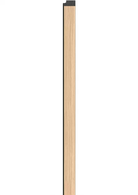 Profil de finisare dreapta pentru panou LINERIO M-LINE NATUR BLACK STRIPES, 2650 x 35 mm