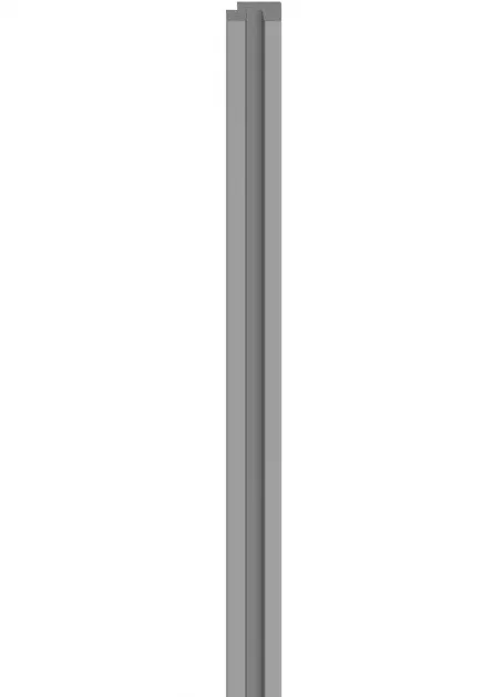 Profil de finisare dreapta pentru panou LINERIO S-LINE GRI, 2650 x 35 mm