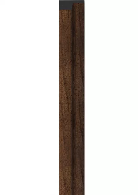 Profil de finisare stanga pentru panou LINERIO L-LINE CHOCOLATE, 2650 x 28 mm