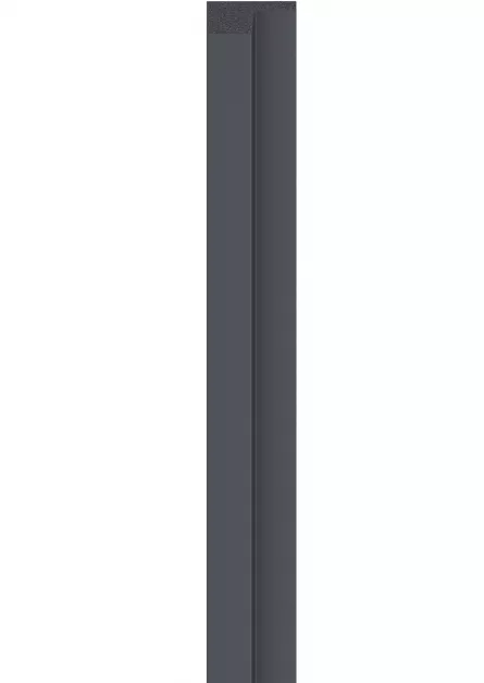 Profil de finisare stanga pentru panou LINERIO L-LINE ANTRACIT, 2650 x 61 mm