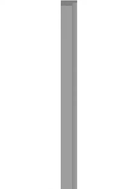 Profil de finisare stanga pentru panou LINERIO M-LINE GRI, 2650 x 42 mm