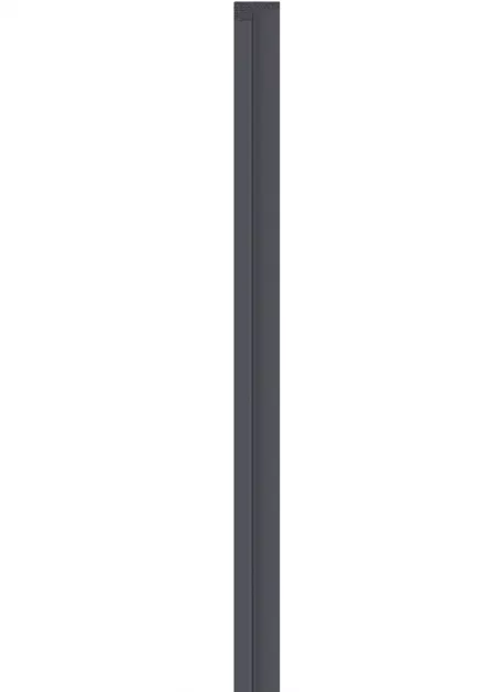 Profil de finisare stanga pentru panou LINERIO S-LINE ANTRACIT, 2650 x 28 mm
