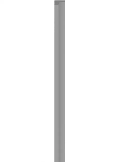 Profil de finisare stanga pentru panou LINERIO S-LINE GRI, 2650 x 28 mm