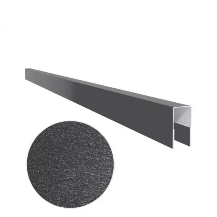 Profil U pentru gard rectangular, grosime tabla 0,50 mm, dimensiuni 40x21 mm, RAL 7016MS, gri-grafit mat structurat, lungime variabila