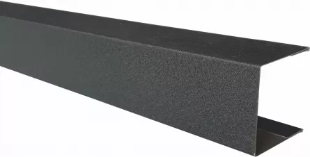 Profil U pentru jaluzea de gard Rufster ZT125, grosime tabla 0,45mm, dimensiuni 30 x 40 mm, RAL 7016 MS, gri-grafit mat structurat, lungime variabila, vopsit pe ambele fete