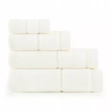 Prosop bumbac 100% organic Queen, 50 x 100 cm, 650 g, alb