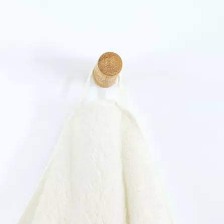 Prosop bumbac 100% organic Queen, 70 x 140 cm, 650 g, alb