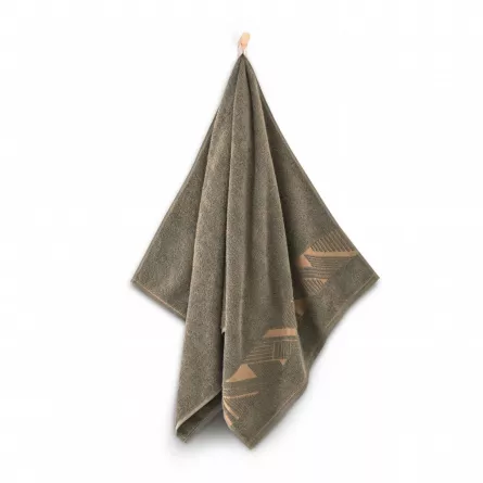 Prosop bumbac egiptean Enzo, 70 x 140 cm, 420 g, maro inchis