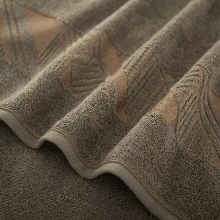 Prosop bumbac egiptean Enzo, 70 x 140 cm, 420 g, maro inchis
