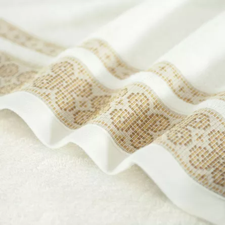 Prosop bumbac egiptean La Boca, 70 x 140 cm, 420 g, bej deschis