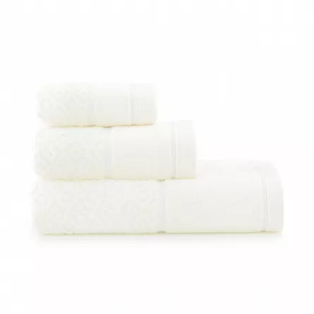 Prosop bumbac egiptean Makao, 50 x 90 cm, 450 g, crem