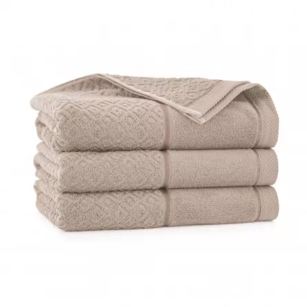 Prosop bumbac egiptean Makao, 70 x 140 cm, 450 g, bej