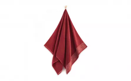 Prosop bumbac egiptean Ravenna, 50 x 90 cm, 450 g, rosu