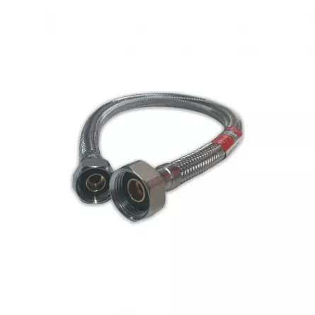 Racord flexibil din inox, dimensiuni 1/2 '' - 3/8 '', lungime 50 cm