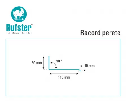 Racord perete Rufster Premium 0,5 mm grosime 3005 visiniu
