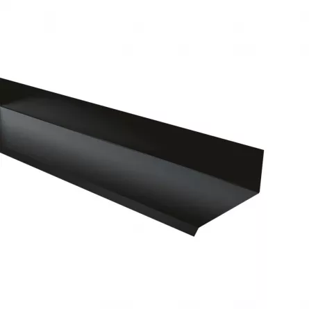 Racord perete Rufster Premium 0,5 mm grosime 9005 MS negru mat structurat