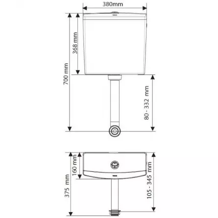 Rezervor Wc defi 50950126