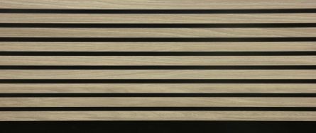 Riflaj MDF acustic, 600 x 2600 mm, culoare frasin, 1.56 m2