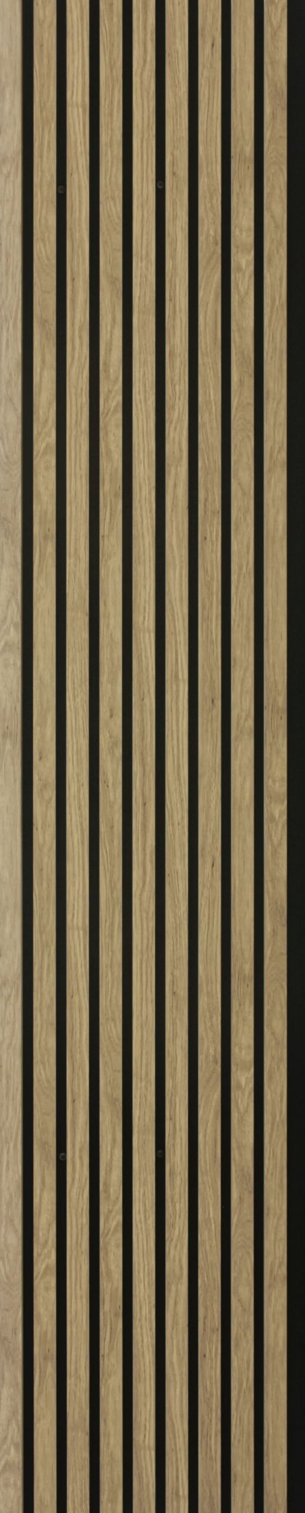Riflaj MDF acustic, 600 x 2600 mm, culoare stejar, 1.56 m2