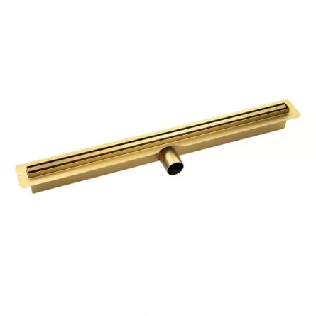 Rigola pentru dus slim, auriu Laveo 50 cm COS 750D