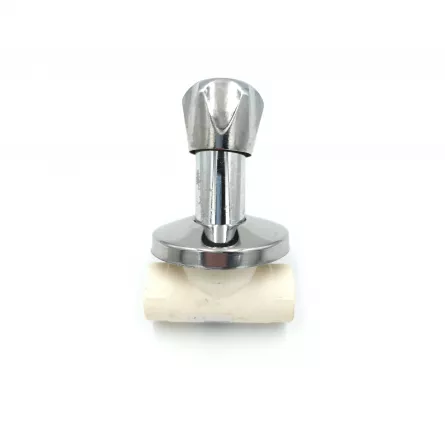 Robinet cromat 20 PPR de 20 mm culoare alb
