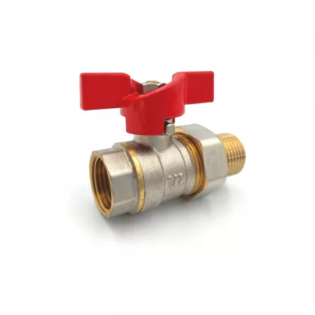 Robinet cu bila+olandez dimensiuni 1/2 filet I-E culoare crom