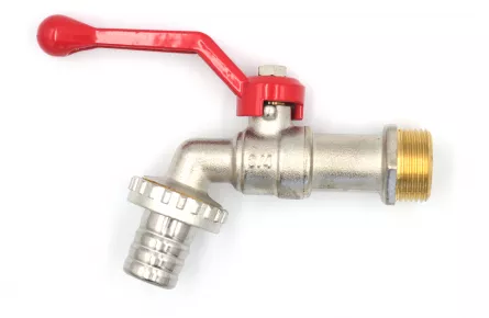 Robinet dublu servicii dimensiuni ¾ culoare crom