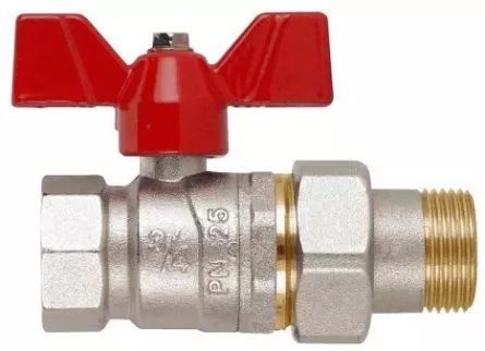 Robinet cu bila+olandez dimensiuni 1 1/4 filet I-E culoare crom