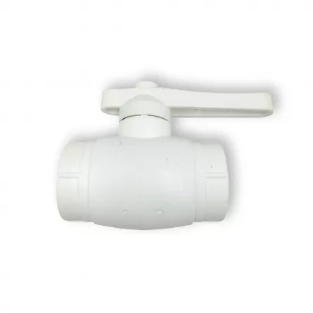 Robinet sferic PPR D25 de 25 mm culoare alb