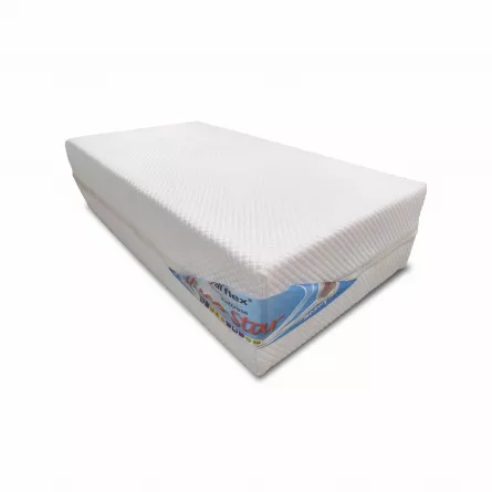 Saltea Royalflex Visco Star Memory  dimensiune 190x160 cm grosime 24 cm culoare alba