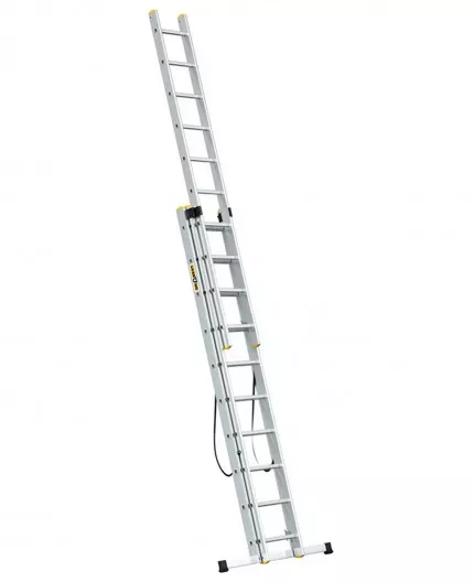 Scara aluminiu DraBest 3 x 10 trepte, 150 kg sarcina suportata