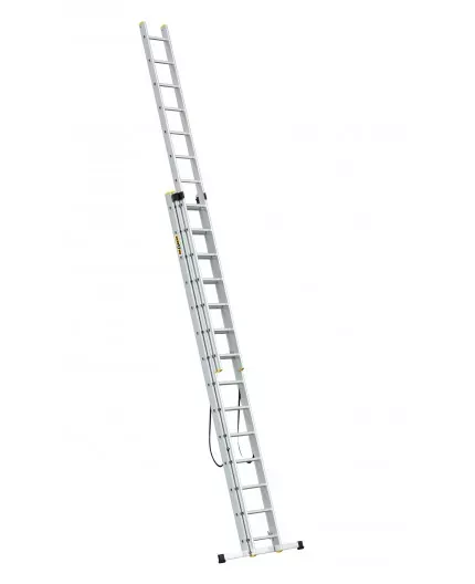 Scara aluminiu DraBest 3 x 14 trepte, 150 kg sarcina suportata